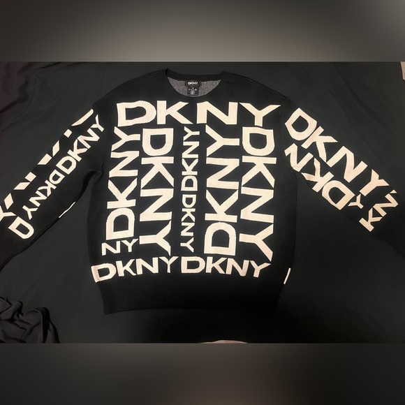 DKNY designer sweater. Fits like a medium. - Picture 2 of 7